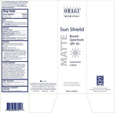 Sun Shield Broad Spectrum Spf 50 Matte Sunscreen Lotion (85g)