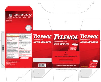 TylenolExtraStrength_25.jpg Package Label - TylenolExtraStrength 25