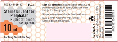 Package Label – Principal Display Panel – Diluent Label (Mel0a 0001 03)