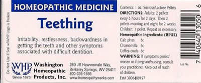 Image Of Bottle Label (Teething)