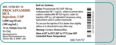 Principal Display Panel-procainamide HCl 10ml Label (Pro0k 0006 05)