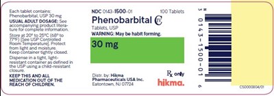 NDC 0143-1455-01 Phenobarbital Tablets, USP 60 mg 100 Tablets Rx Only - phenobarbital tablets 5
