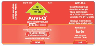 0.3 mg Outer Case Label (Auvi Q 19)