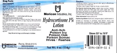 PRINCIPAL DISPLAY PANEL - 114 g Bottle Label - hydrocortisone 01