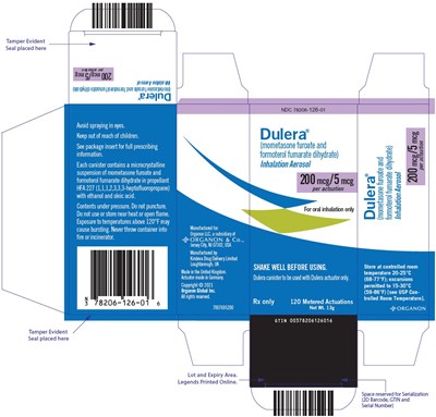 dulera-11.jpg PRINCIPAL DISPLAY PANEL - 200 mcg/5 mcg Canister Carton - dulera 11