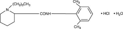 Structural Formula Bupivacaine Hydrochloride (Bupivacaine 02)