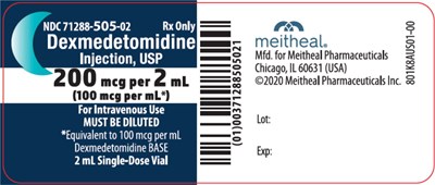 Principal Display Panel – Dexmedetomidine Injection, Usp 200 Mcg Per 2 mL Vial Label (Dex18 0000 02)