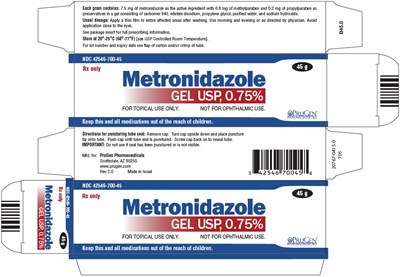 metronidazole-02.jpg PRINCIPAL DISPLAY PANEL - 45 g Tube Carton - metronidazole 02