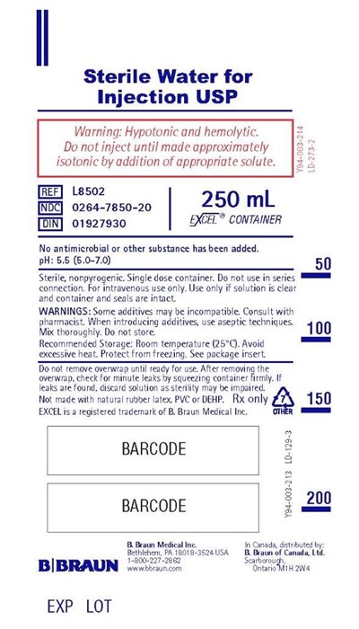 sterile-water-for-injection-usp-in-excel-6.jpg 250 mL container label L8502 - sterile water for injection usp in excel 6
