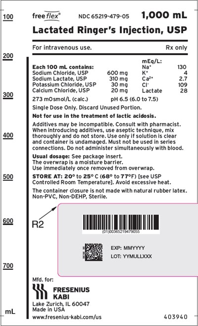 lac0a-0000-04.jpg PACKAGE LABEL – PRINCIPAL DISPLAY – Lactated Ringer's Injection, USP 1000 mL Bag - lac0a 0000 04