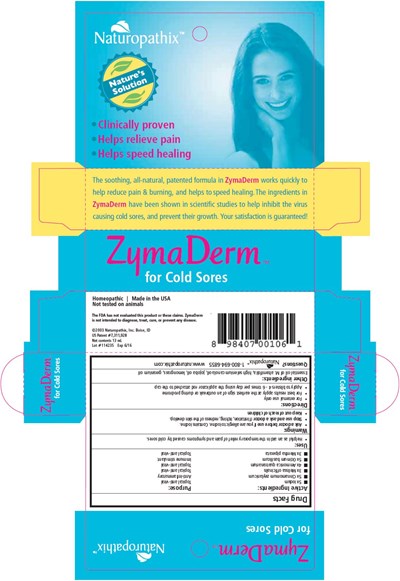 Principal Display Panelzymadermfor Cold Sores (Zymaderm For Cold Sores 01)
