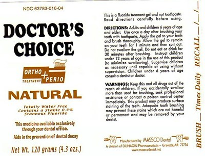 Doctor Choice Natural Label (Massco Dr Choice Natural)