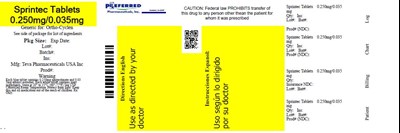 Sprintec Tablets 0.250mg/0.035mg (Image 6)