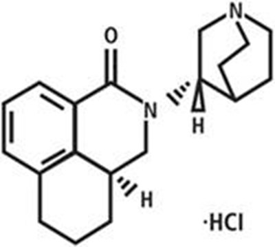 Structural formula for Palonosetron hydrochloride - palonosetron 1