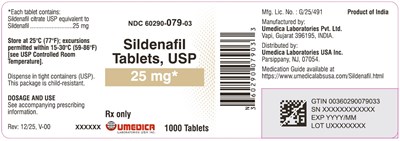 Image Description (Sildenafil Citrate 25 mg 1000s)
