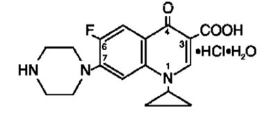 Chem Struc 1 (Ciprofloxacin Structure 1)