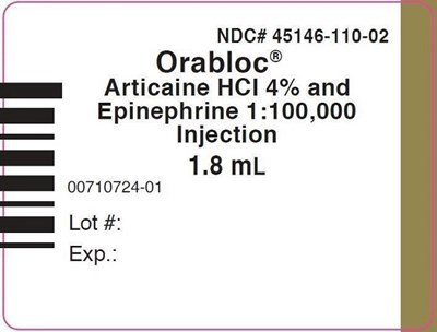 Principal Display Panel – Orabloc® (articaine Hydrochloride 4% And Epinephrine 1:100,000) Injection Cartridge Label (Figure 3)