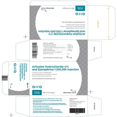 Principal Display Panel – Orabloc® (articaine Hydrochloride 4% And Epinephrine 1:200,000) Injection Cartron Label (Figure 6)