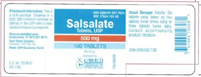 500 mg 100 Tablets - salsalate fig2