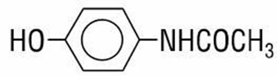 Image Of Chemical Structure For Acetaminophen (Chemical Structure Acetaminophen)