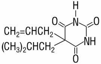 Image Of Chemical Structure For Butalbital (Chemical Structure Butalbital)