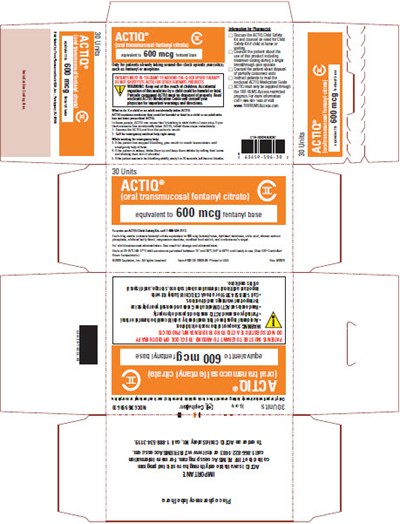 Actiq® (oral transmucosal fentanyl citrate) 600 mcg CII, 30 Unit Carton - image 23