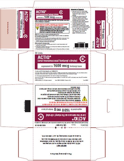 Actiq® (oral transmucosal fentanyl citrate) 1600 mcg CII, 30 Unit Carton - image 26