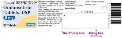 ondansetron-fig2.jpg PACKAGE LABEL-PRINCIPAL DISPLAY PANEL - 8 mg (30 Tablet Bottle) - ondansetron fig2