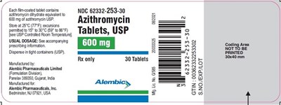 Azithromycin mg 600