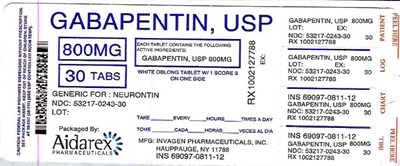 Image Description - gabapentin usp 800mg 9