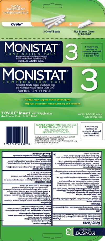 Monistat 3 Combination Pack 3 Ovule Inserts 01