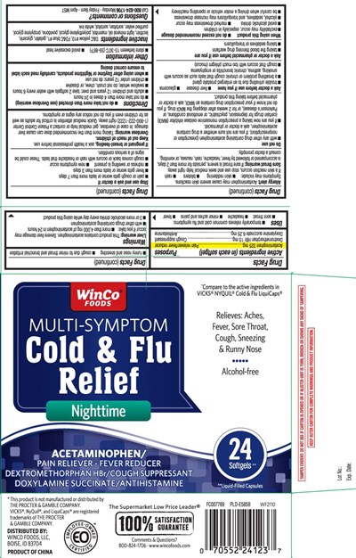 Acetaminophen 325 mg, Dextromethorphan Hbr 15 mg, Doxylamine Succinate 6.25 mg (Nighttime No Pse Pe Softgels Pur 1)