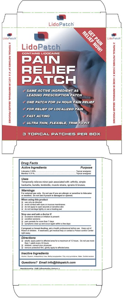 Principal Display Panel (3 Topical Patch Carton)