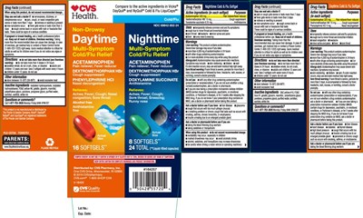 daytime-pe-nighttime-no-pse-pe-softgels-pat-1.jpg Acetaminophen 325 mg, Dextromethorphan HBr 10 mg, Phenylephrine HCL 5 mg, Acetaminophen 325 mg, Dextromethorphan HBr15 mg, Doxylamine Succinate 6.25 mg - daytime pe nighttime no pse pe softgels pat 1