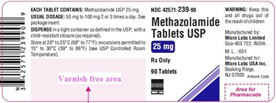 methazolamide-25mglbl.jpg 25 mg label - methazolamide 25mglbl