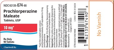 Image Description (Prochlorperazine Maleate 10mg Bottle Label)