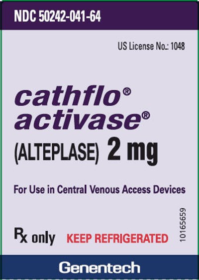 cathflo-01.jpg Principal Display Panel - 2 mg Vial Carton - cathflo 01
