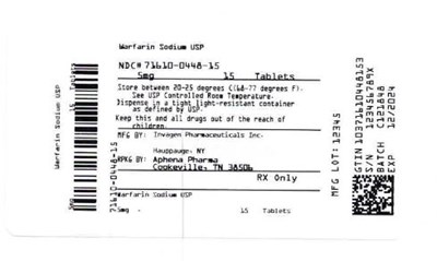Bottle Label 5 mg (71610 0448 15)