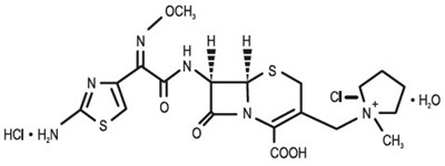 Chemical Structure - cefepime 01