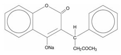 warfarin sodium chemical structure - coumadin struct