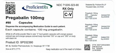 71205-323-90 - pregabalin caps 100mg 90s count