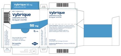 Principal Display Panelndc 71858-0210-5vybrique(sildenafil) Oral Film50 mg Per Oral Film4 Oral Filmsrx (Vybrique Sildenafil Citrate Oral Film 11)