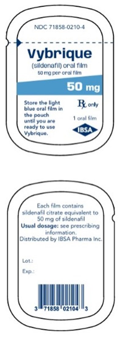 Principal Display Panelndc 71858-0210-4vybrique(sildenafil) Oral Film50 mg Per Oral Film1 Oral Filmsrx (Vybrique Sildenafil Citrate Oral Film 13)
