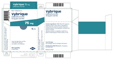 Principal Display Panelndc 71858-0215-5vybrique(sildenafil) Oral Film75 mg Per Oral Film4 Oral Filmsrx (Vybrique Sildenafil Citrate Oral Film 14)
