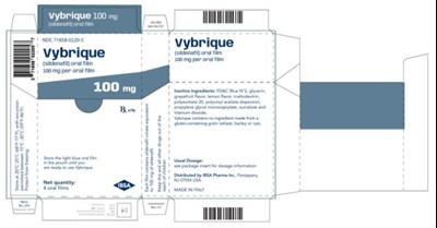 Principal Display Panelndc 71858-0220-5vybrique(sildenafil) Oral Film100 mg Per Oral Film4 Oral Filmsrx (Vybrique Sildenafil Citrate Oral Film 17)