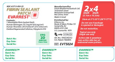 PRINCIPAL DISPLAY PANEL - 1 Patch Tray Label - evarrest 07