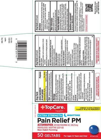 Acetaminophen 500 mg Diphenhydramine HCl 25 mg (Acetaminophen Pm Geltabs Pat 1)