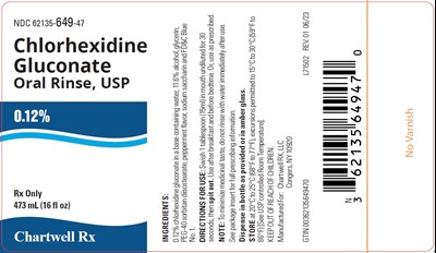 "image Description" (Chlorhexidine Gluconate Oral Rinse Usp 473ml Label)