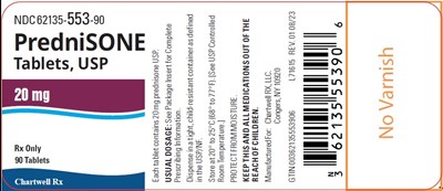 image description - prednisone tablet 90s bottle label