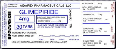 IMAGE LABEL - glimepiride 4mg tab for dr reddy 2